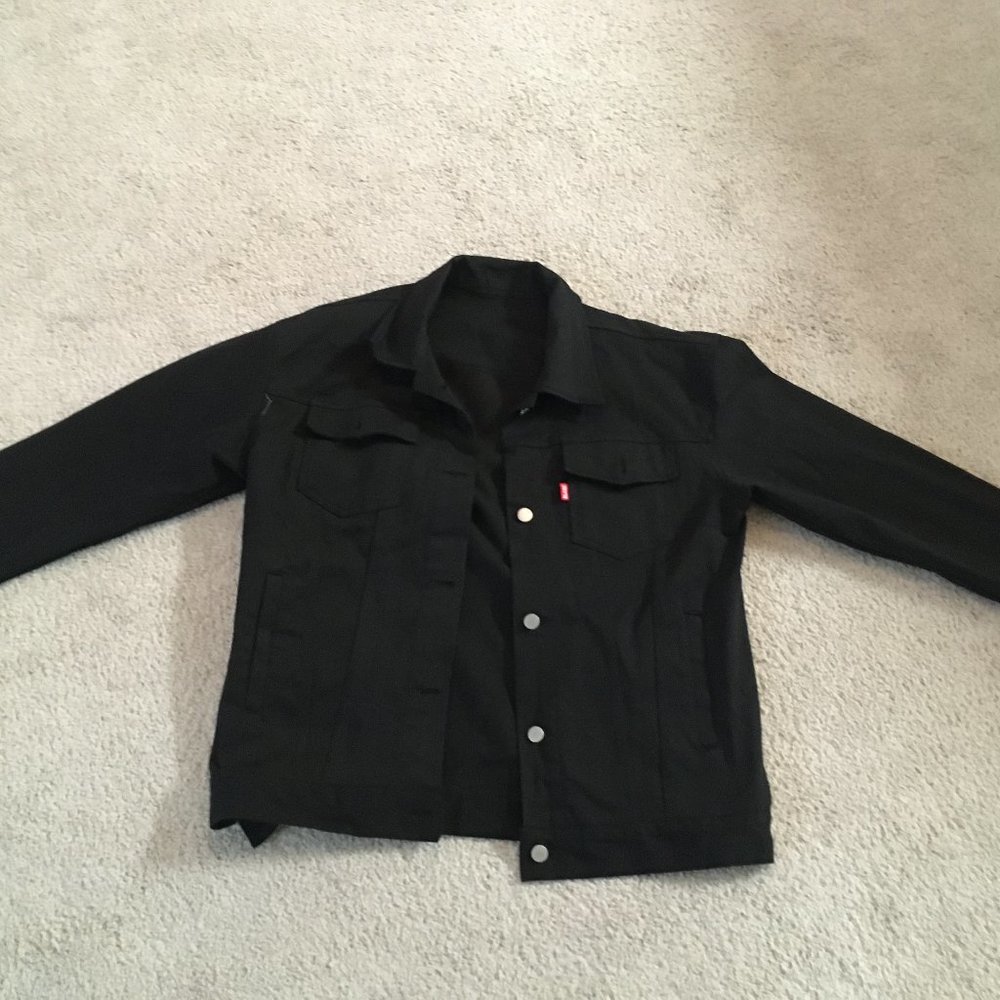 Black jean oversized jacket